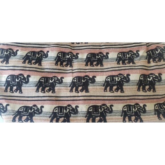 NEW Womens Indian Handmade Shoulder Handbag W Elephant Design Turquoise Black - Picture 4 of 5